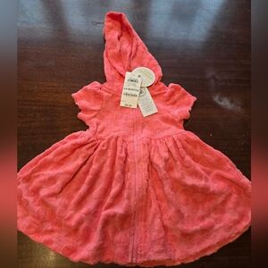Adorable Pink Baby Hooded Dress